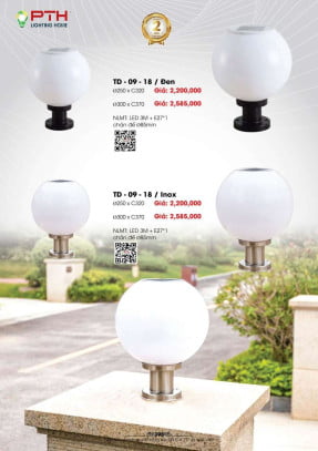 Đèn năng lượng mặt trời PTH Lighting Home TD - 09 - 18