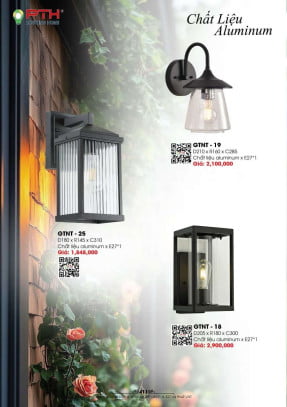 Đèn gắn tường PTH Lighting Home GTNT - 18, GTNT - 19, GTNT - 25