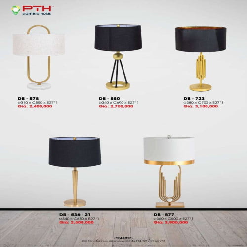Đèn bàn PTH Lighting Home DB - 578, DB - 580, DB - 723, DB - 577, DB - 536 - 21