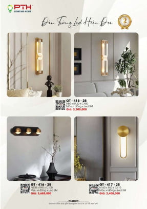 Đèn gắn tường PTH Lighting Home GT - 415 - 25, GT - 416 - 25, GT - 417 - 25