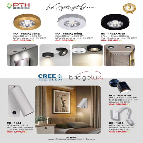 Đèn rọi tranh PTH Lighting Home RO - 1422A, RO - 1404, RO - 1444, RO - 1414