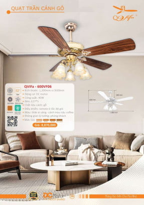 Quạt trần QViFa - 600VF06