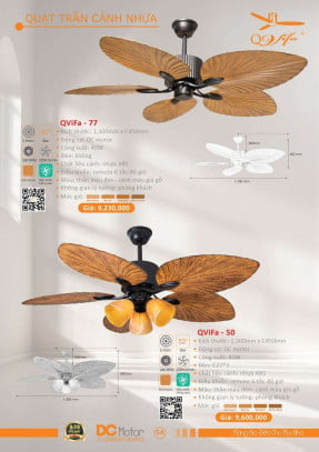 Quạt trần QViFa - 77, QViFa - 50