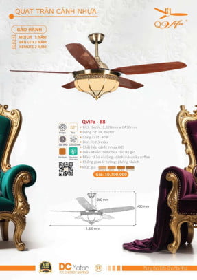 Quạt trần QViFa - 88