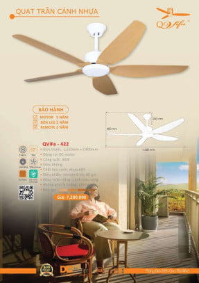 Quạt trần QViFa - 422