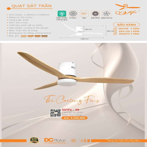 Quạt trần QViFa - 36
