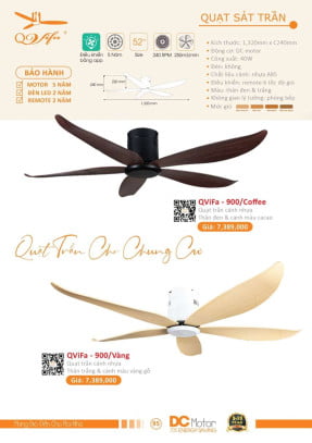 Quạt trần QViFa - 900