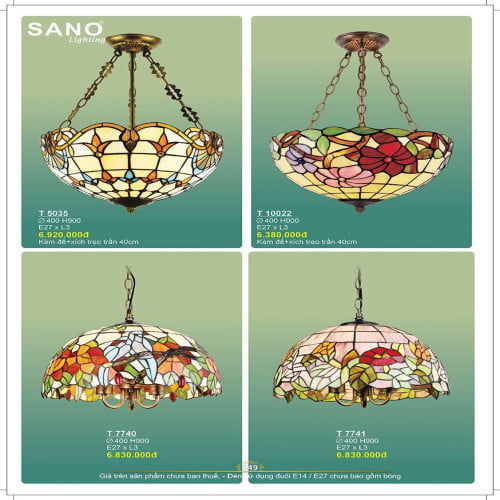 Đèn thả Sano Lighting T 5035, T 10022, T 7740, T 7741