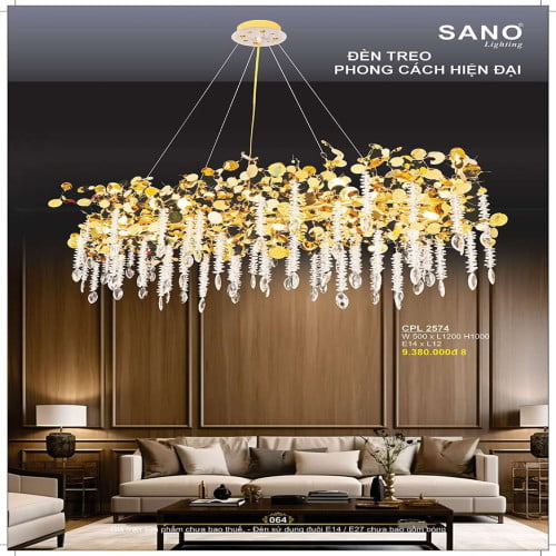 Đèn chùm pha lê Sano Lighting CPL 2574