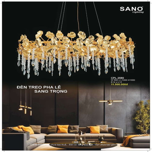 Đèn chùm pha lê Sano Lighting CPL 2580