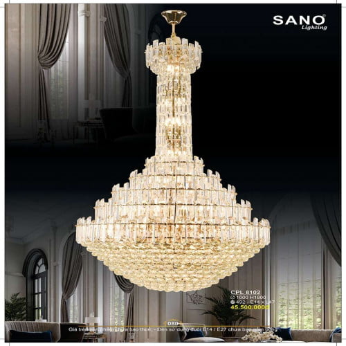 Đèn chùm pha lê Sano Lighting CPL 8102