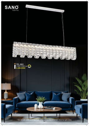 Đèn thả pha lê Sano Lighting TPL 2601