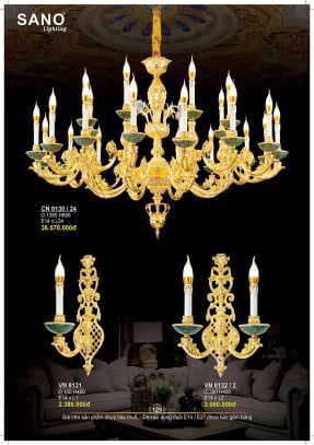 Đèn chùm Sano Lighting CN 8130/24, VN 8131, VN 8132/2