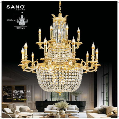 Đèn chùm Sano Lighting CPL 2616/10+5