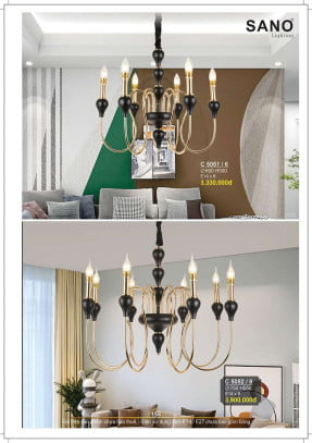 Đèn chùm Sano Lighting C 5051/6, C 5052/8