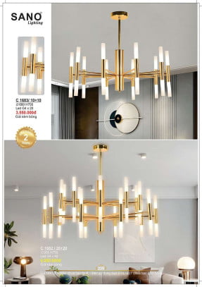 Đèn chùm Sano Lighting C 1683/10+10, C 1682/20+20