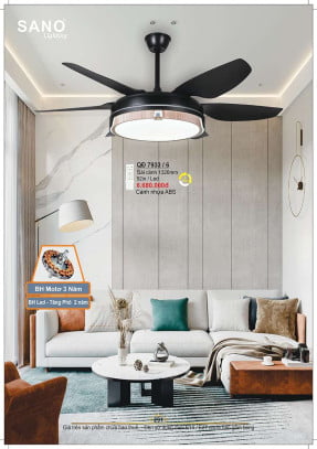 Quạt trần Sano Lighting QĐ 7933/6