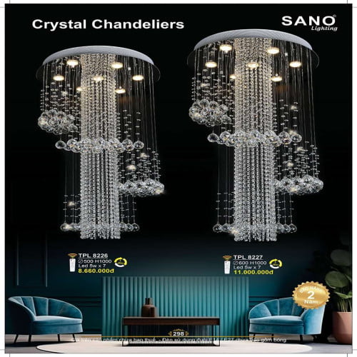 Đèn thả Sano Lighting TPL 8226, TPL 8227