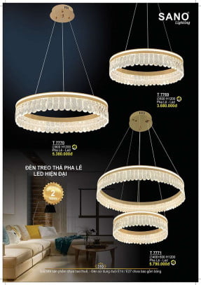 Đèn thả Sano Lighting T 7769, T 7770, T 7771