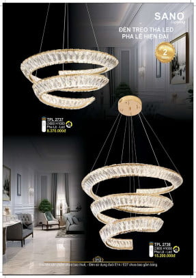 Đèn thả Sano Lighting TPL 2737, TPL 2738