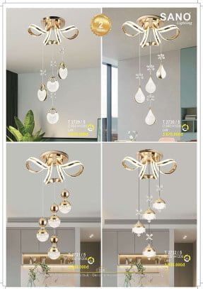 Đèn thả Sano Lighting T 2729/5, T 2730/5, T 2731/5, T 2732/5