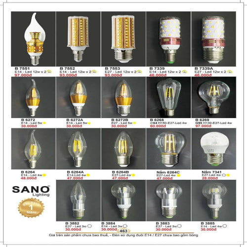 Bóng đèn led Sano Lighting