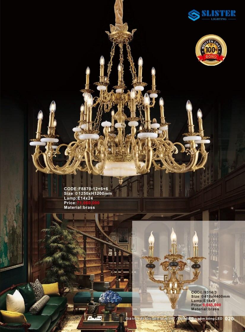 Catalogue đèn trang trí Slister Lighting