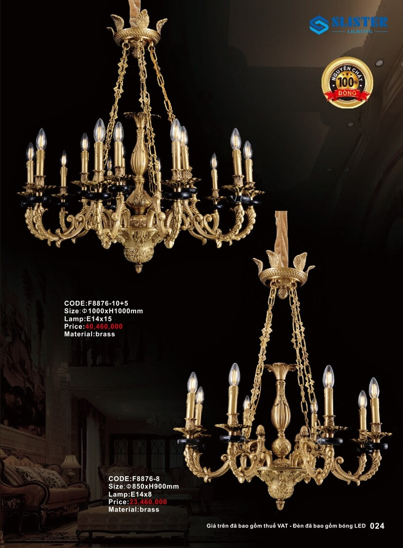 Catalogue đèn trang trí Slister Lighting