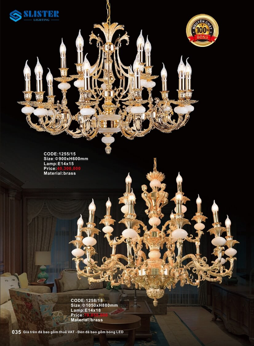 Catalogue đèn trang trí Slister Lighting