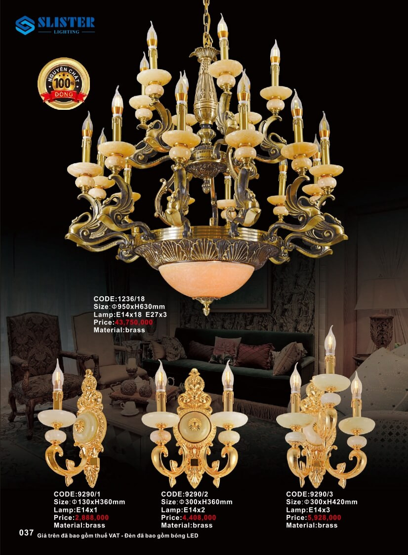 Catalogue đèn trang trí Slister Lighting