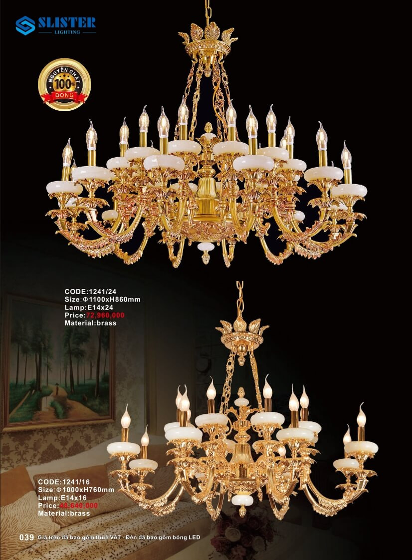 Catalogue đèn trang trí Slister Lighting