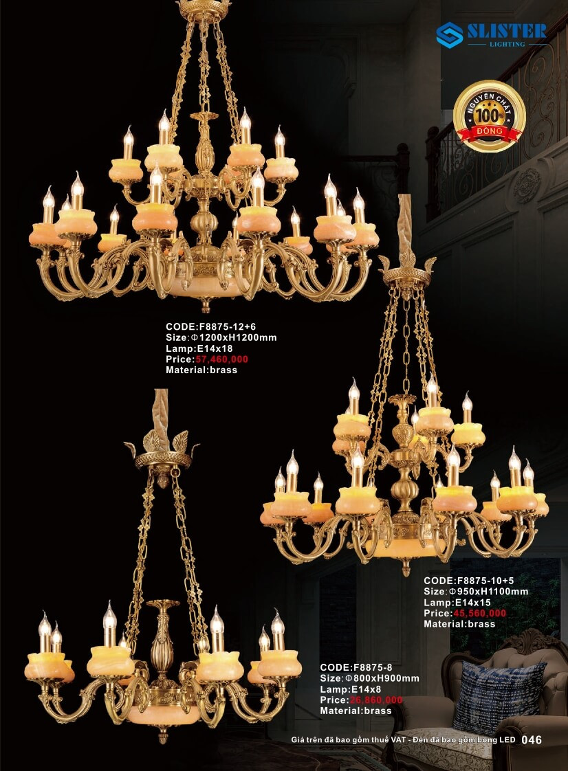 Catalogue đèn trang trí Slister Lighting