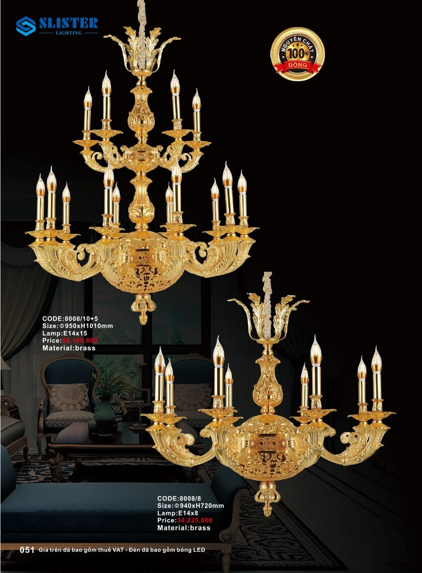 Catalogue đèn trang trí Slister Lighting