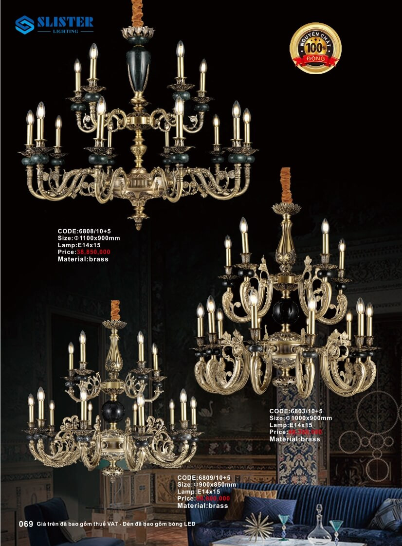 Catalogue đèn trang trí Slister Lighting