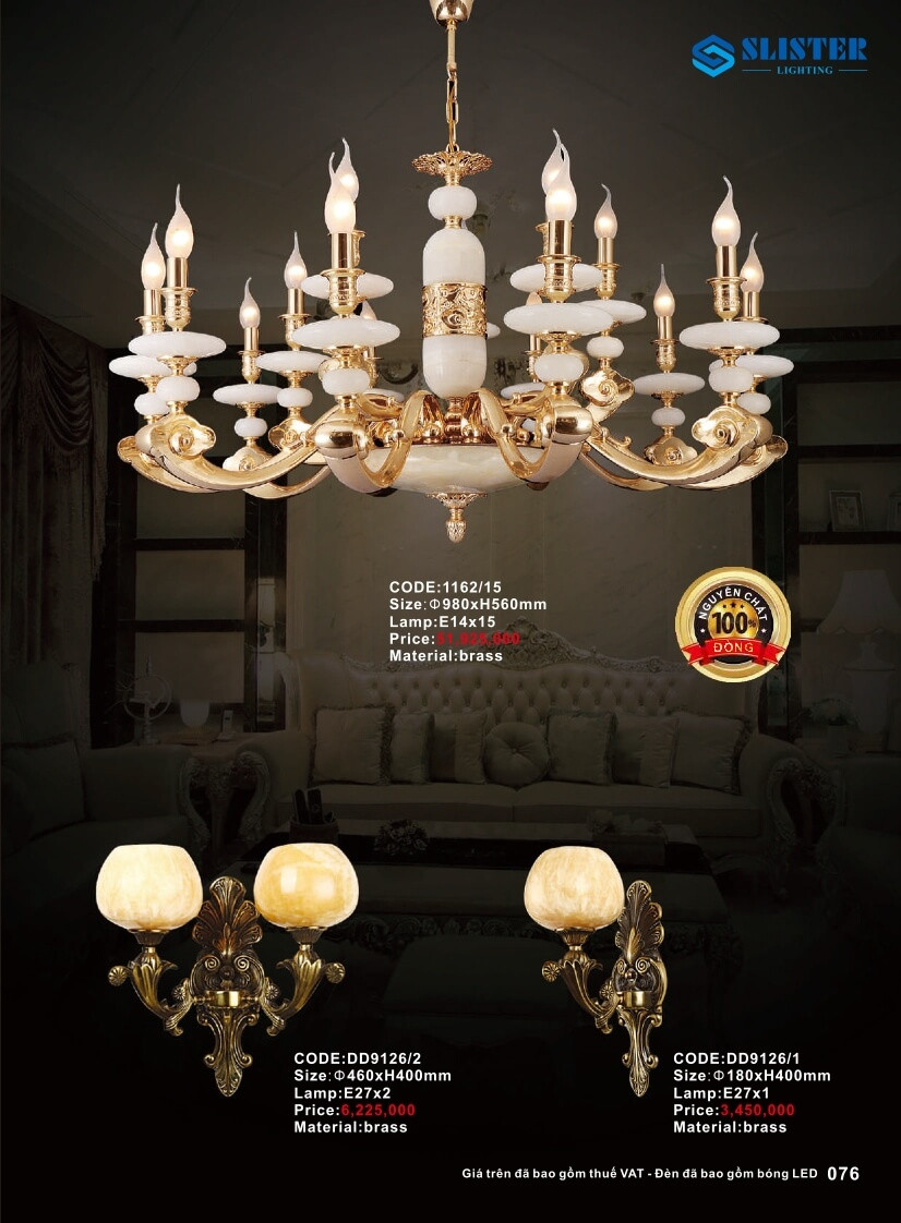 Catalogue đèn trang trí Slister Lighting