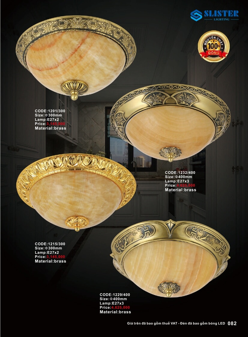 Catalogue đèn trang trí Slister Lighting