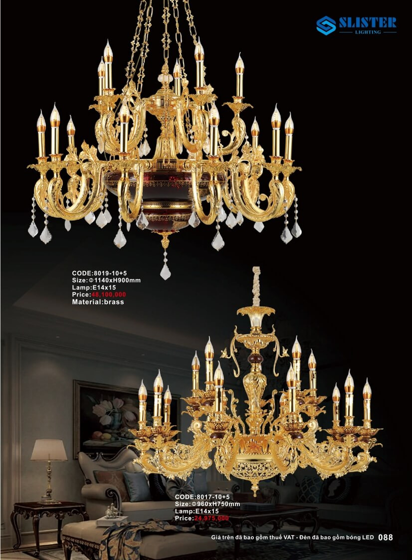 Catalogue đèn trang trí Slister Lighting