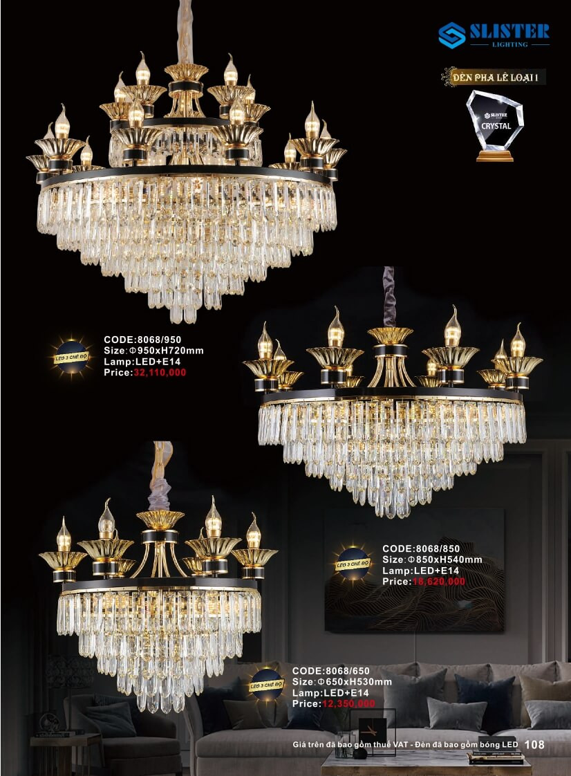 Catalogue đèn trang trí Slister Lighting