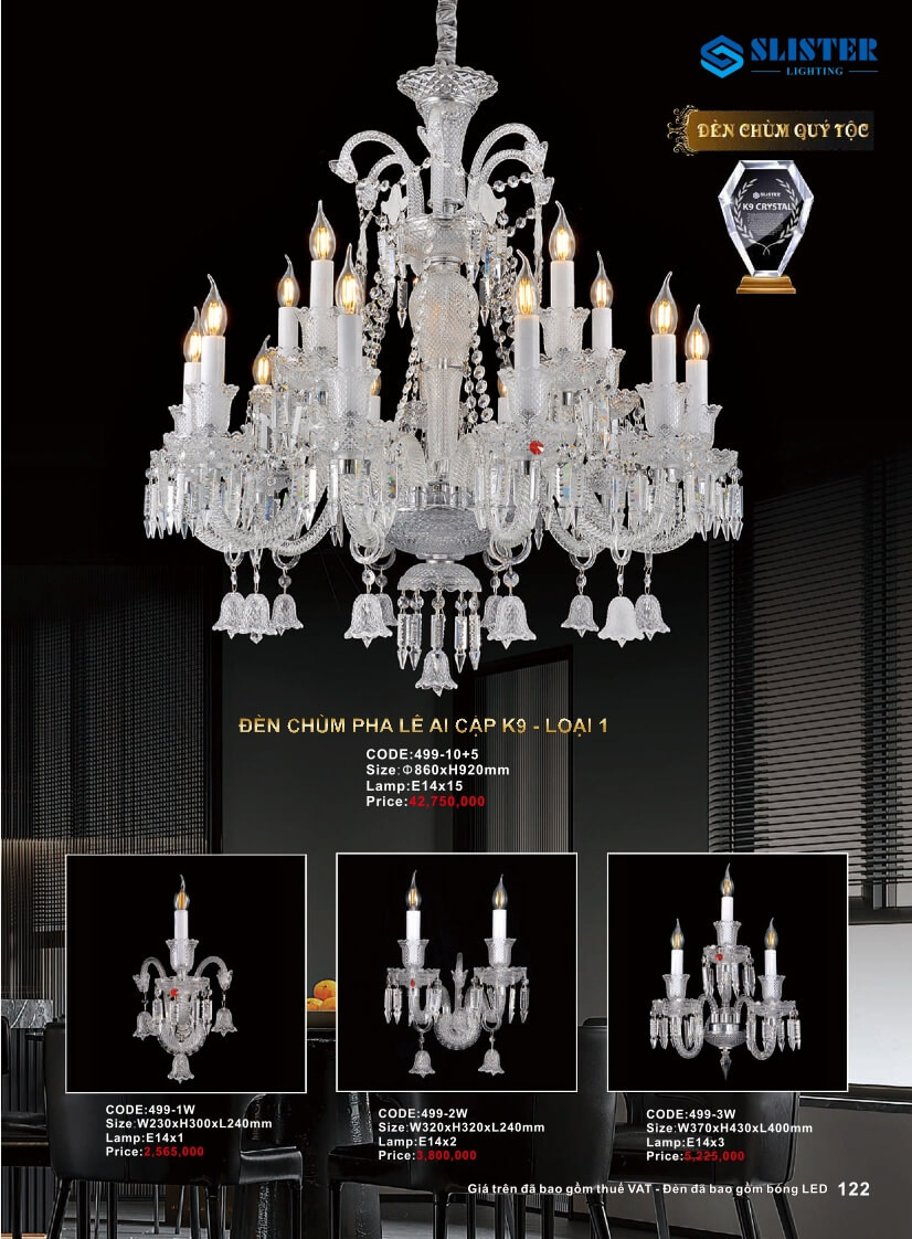 Catalogue đèn trang trí Slister Lighting