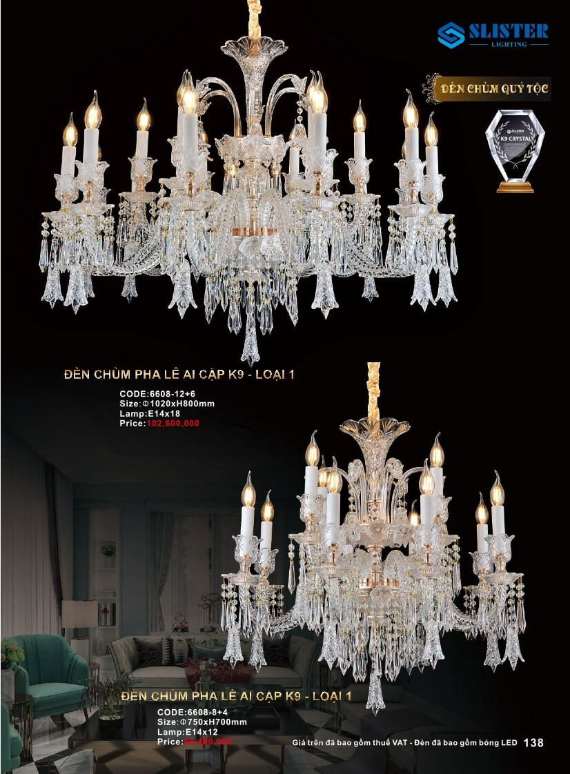 Catalogue đèn trang trí Slister Lighting