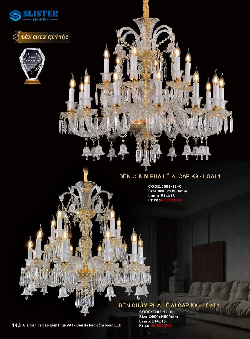 Catalogue đèn trang trí Slister Lighting