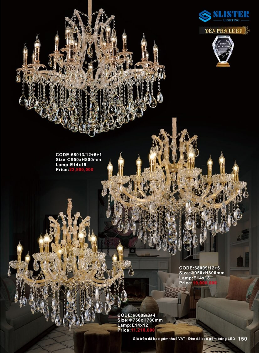 Catalogue đèn trang trí Slister Lighting