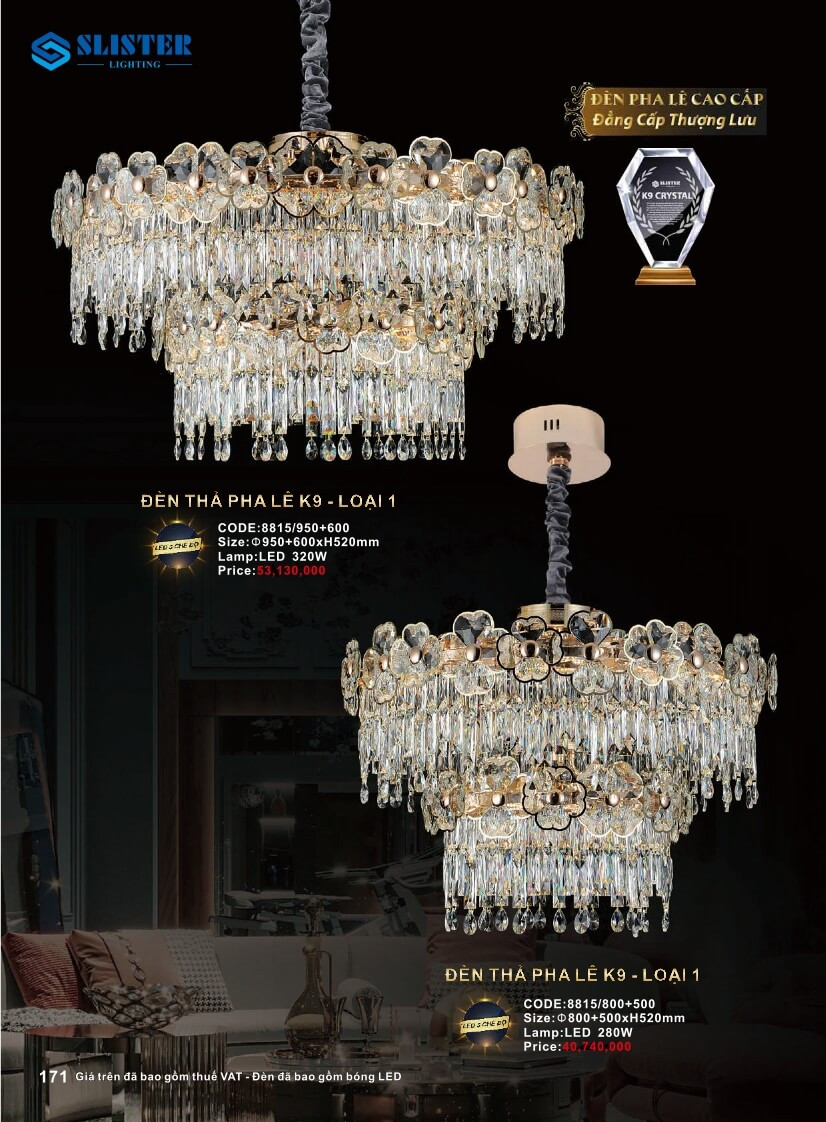 Catalogue đèn trang trí Slister Lighting