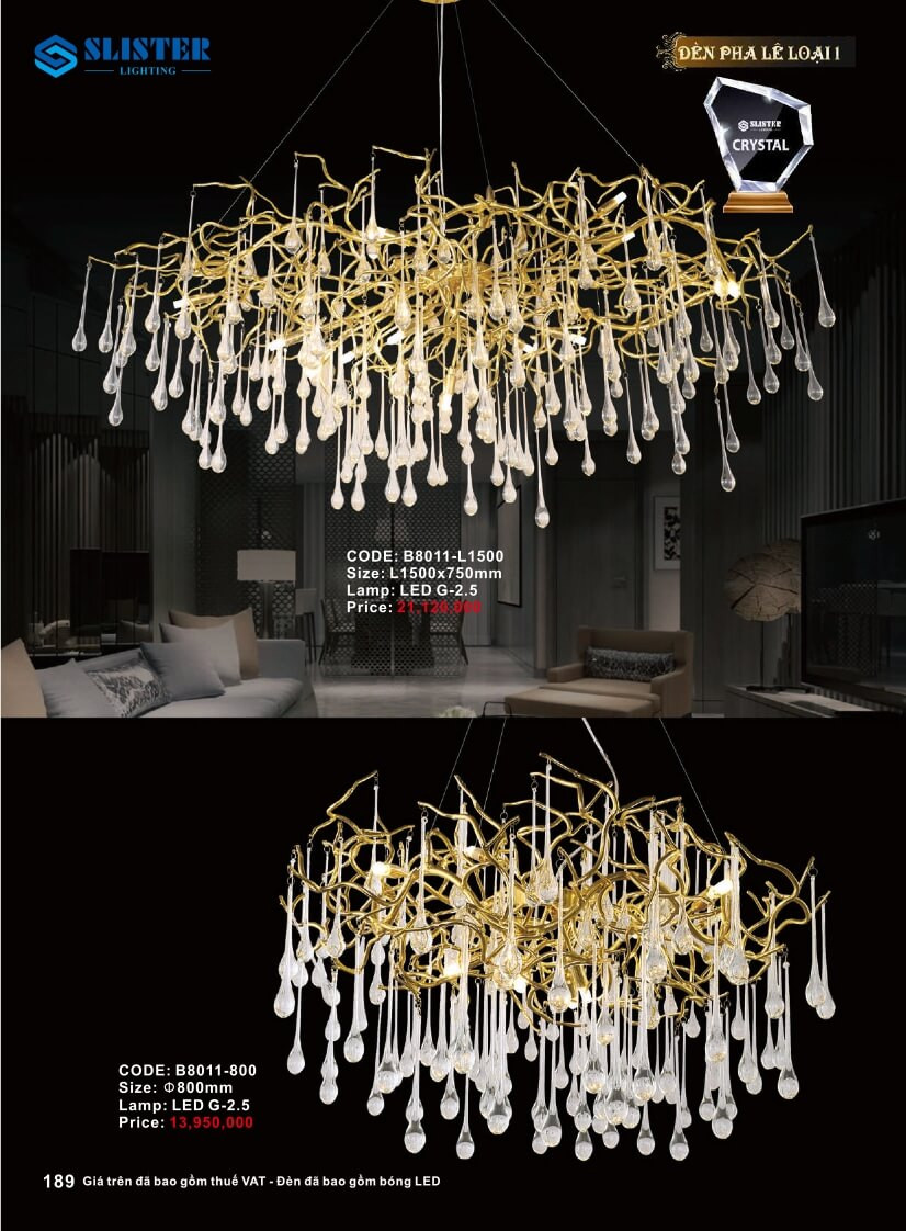 Catalogue đèn trang trí Slister Lighting