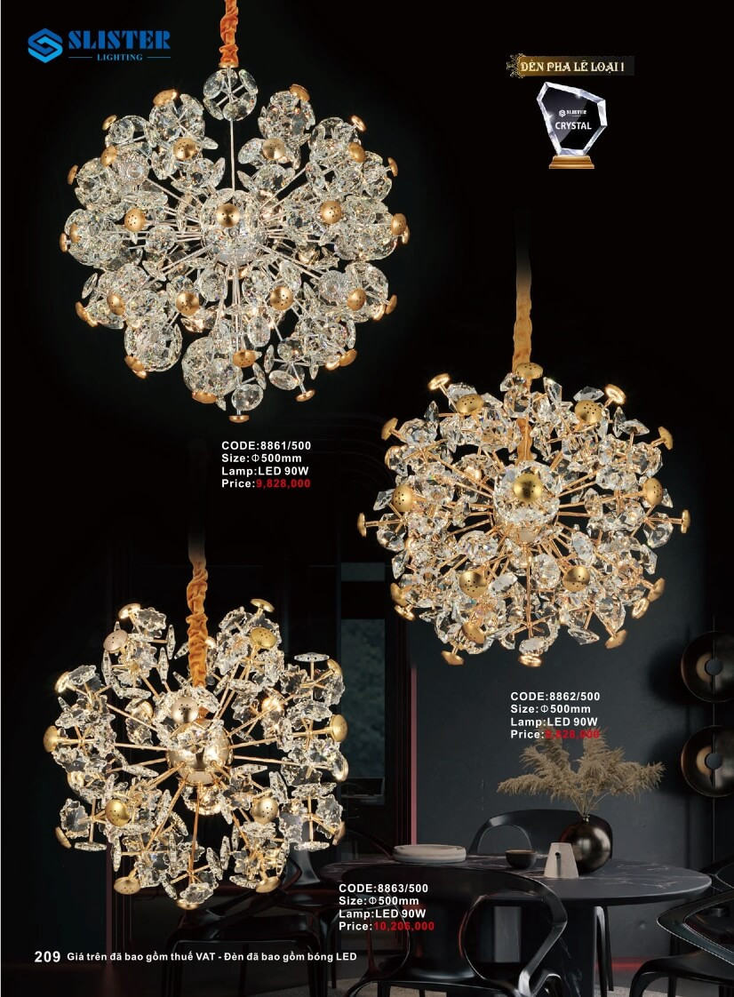 Catalogue đèn trang trí Slister Lighting