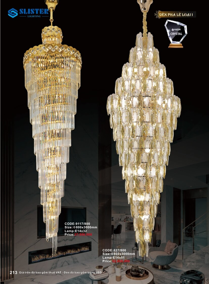 Catalogue đèn trang trí Slister Lighting