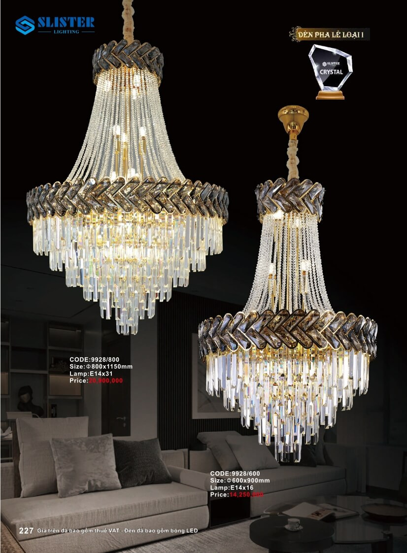 Catalogue đèn trang trí Slister Lighting