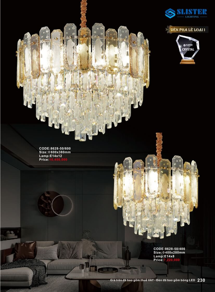 Catalogue đèn trang trí Slister Lighting