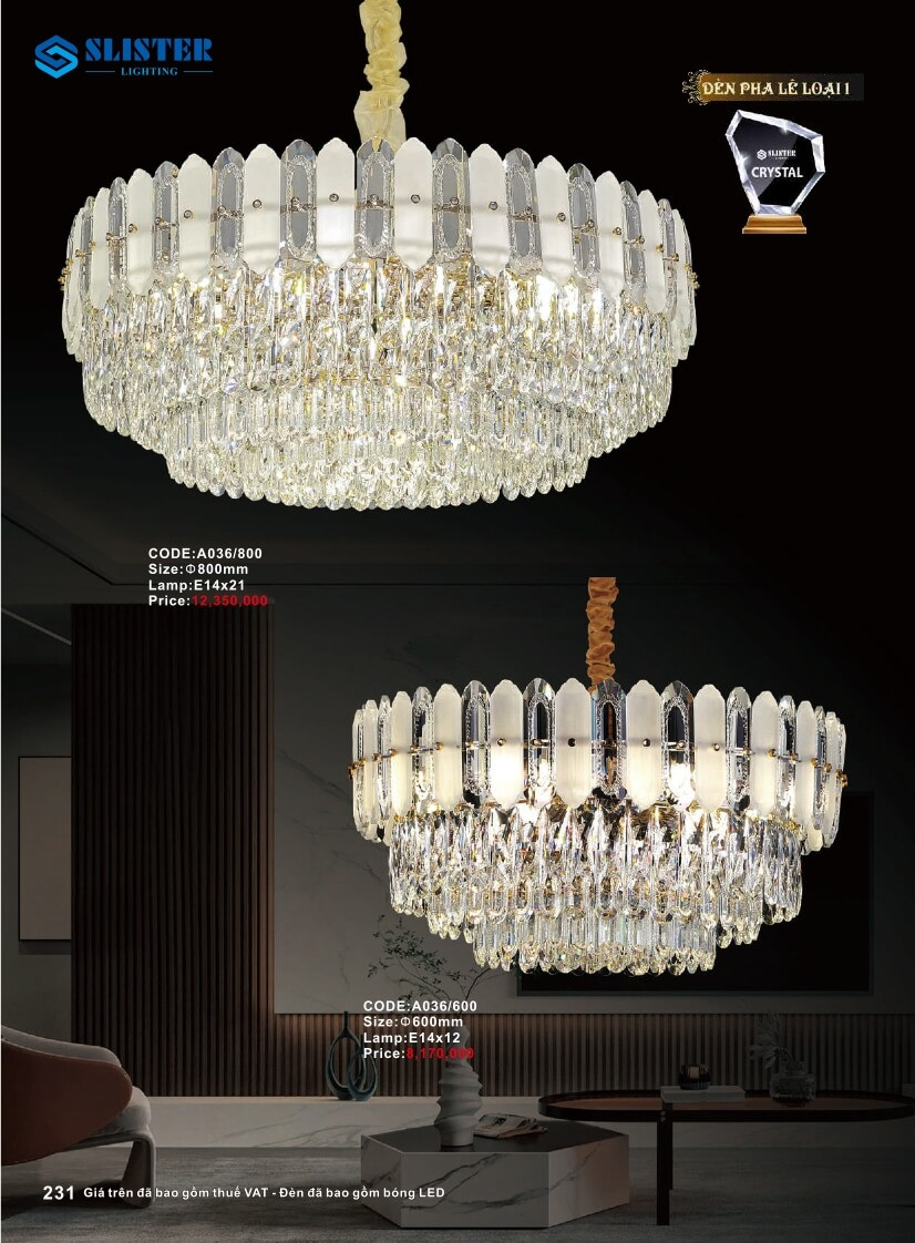 Catalogue đèn trang trí Slister Lighting