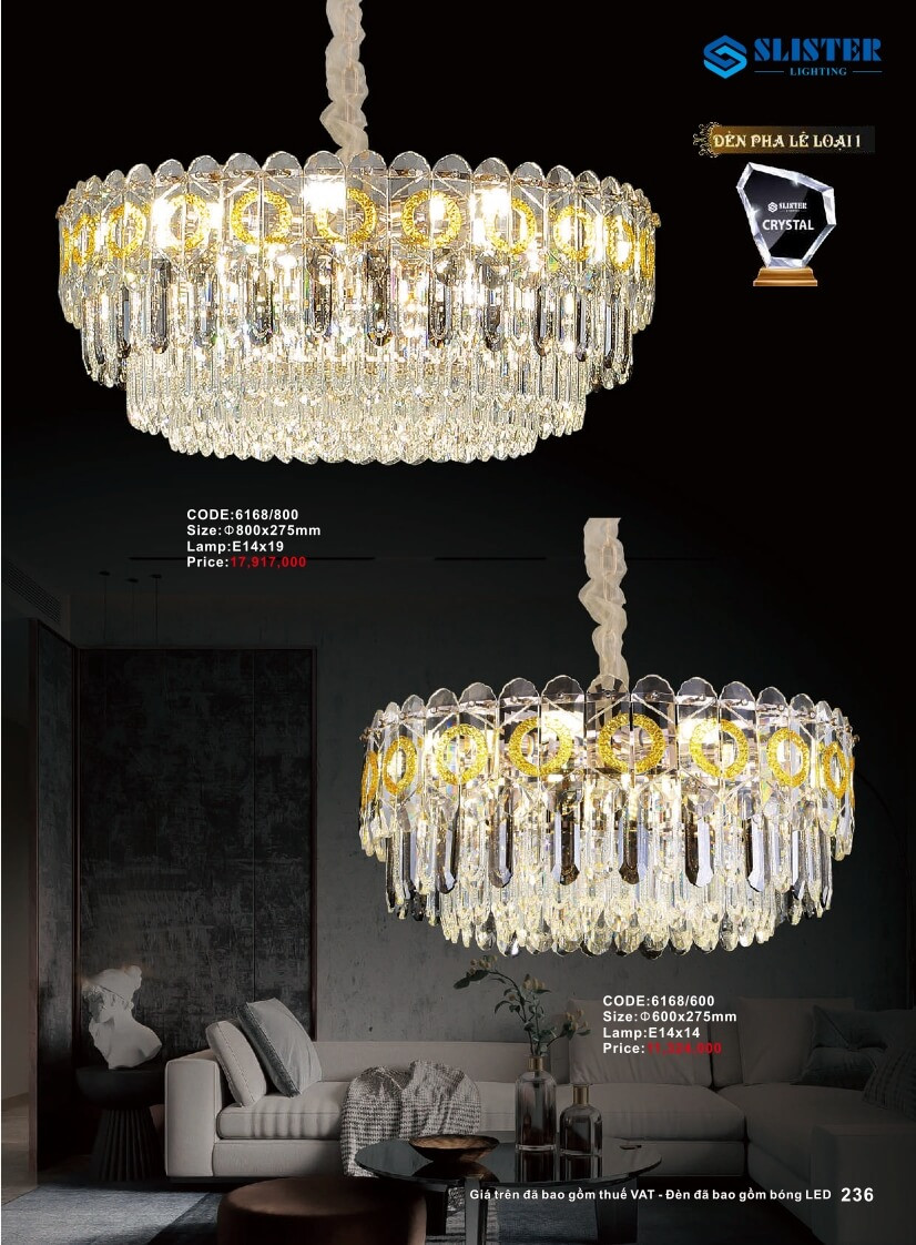 Catalogue đèn trang trí Slister Lighting